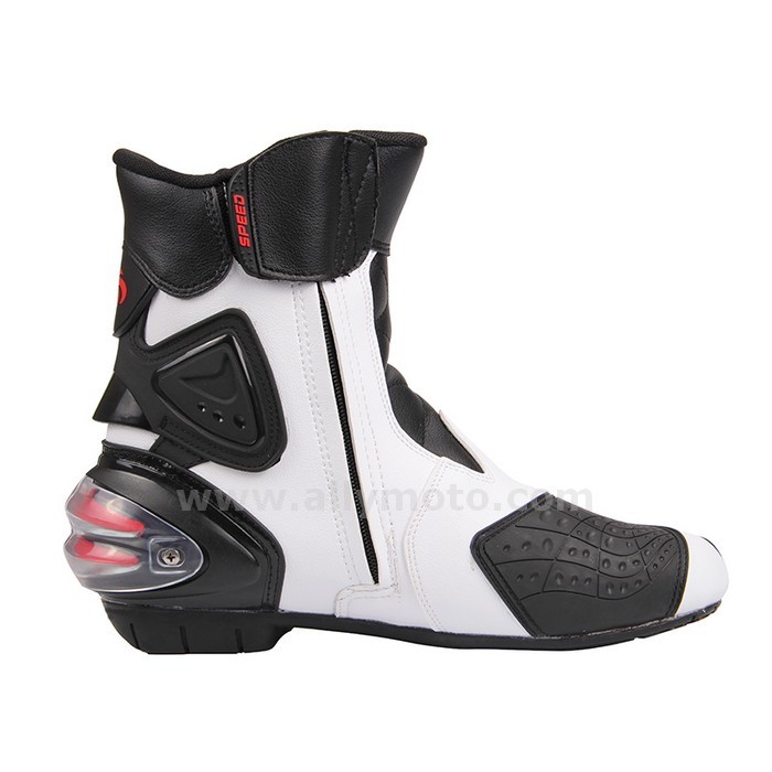 131 Motorcycle Racing Shoes Microfiber Leather Motocross Off-Road Mid-Calf Boots@2